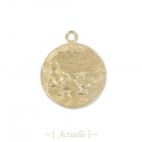 Pendentif médaille bucolique