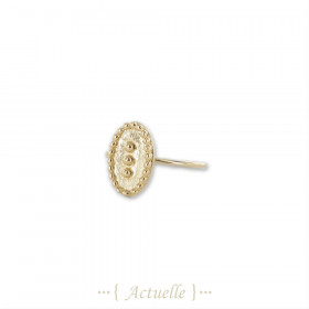 Anillo ovalado 3 círculos