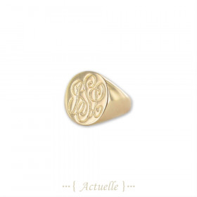 Anillo sello con grabado