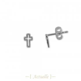 Earrings openwork cross