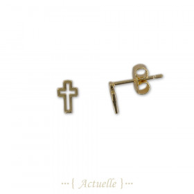 Earrings openwork cross