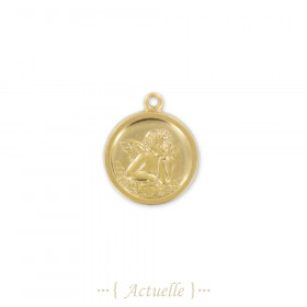 Pendentif ange recto/gravure allemande verso