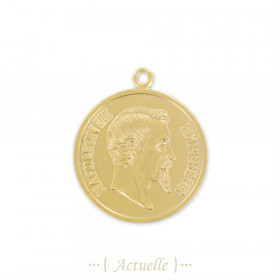 Pendentif EMPEREUR NAPOLEON 24mm 1854