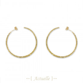 Pendientes criollas golpeado 48mm