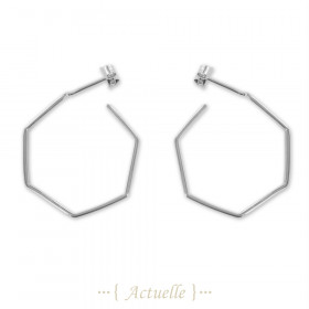 Pendientes hexagonal 26mm