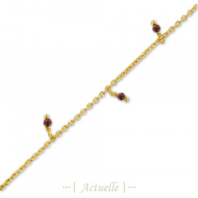 Colored round beads pampilles bracelet
