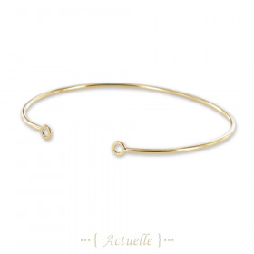 Oval Open bangle 2 rings 60