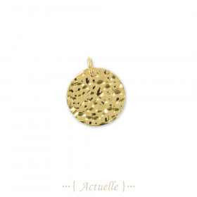 Hammered round medal 15mm GB