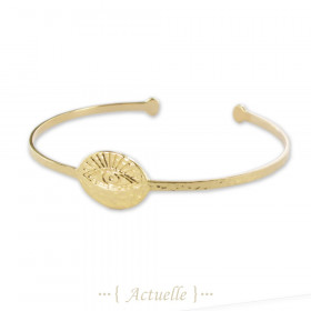 Pulsera golpeado grabado ojo