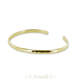 Hammered and thin 3mm bangle