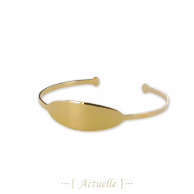 Pulsera placa ovalada