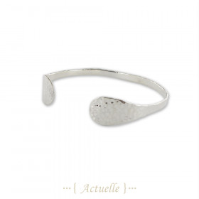 Pulsera doble gota golpeada