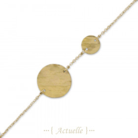 Pulsera pequeña y larga placa cadena