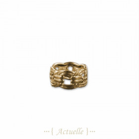 Anillo trenzado calado