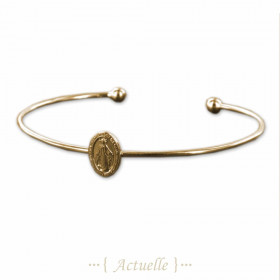 Jonc plaque Vierge Marie