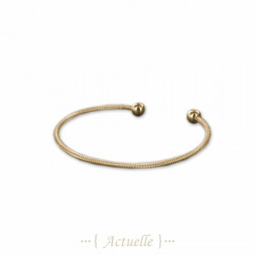 Pulsera efecto cordón 2 bolas