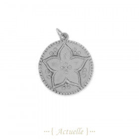 Pendentif ancien fleur