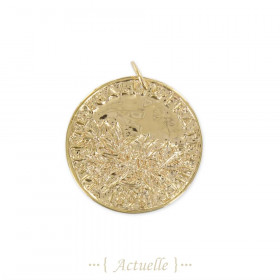 Pendentif feuilles LIBERTE EGALITE FRATERNITE