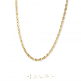 Necklace links waved 8x3,5mm