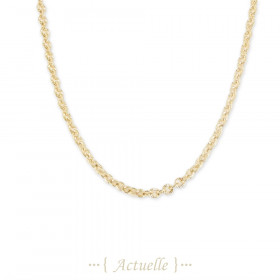 Necklace round links filed 4,6x4,3mm