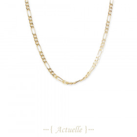 Collar cadena figaro 9,3x3,3 + 11mm