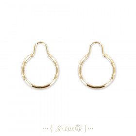 Hoop earrings round clip 26,5mm