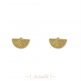 Earrings half circles 3 balls
