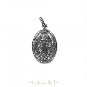 Pendentif oval vierge Marie 23mm
