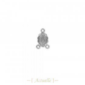 Oval Blessed Virgin  9x7mm+3 ring