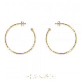 15 mm hoop earrings with ball