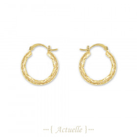 Pendientes criollas texturizado 19mm
