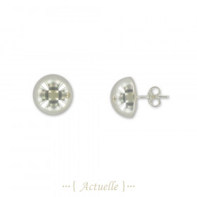 Earrings curved circle 12mm