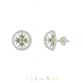 Earrings curved circle 14mm