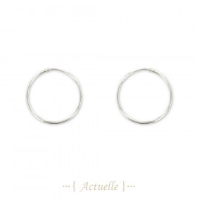Hoop earrings thin and flexibles 32mm