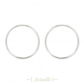 Hoop earrings thin and flexibles 44mm