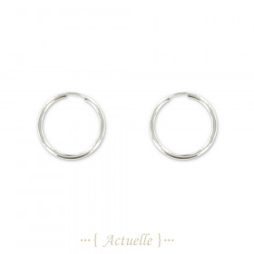 Hoop earrings thick and flexible 30mm