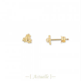 Earrings balls triangle
