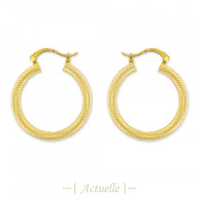 Earrings ring chipped 25mm