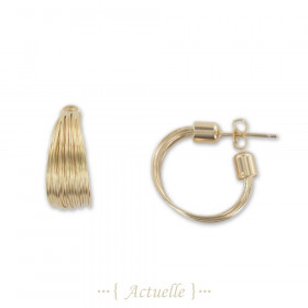 Hoop earrings multi wires