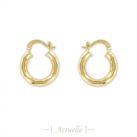 Smooth hoop earrings