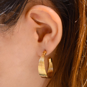 Hoop earrings multi wires