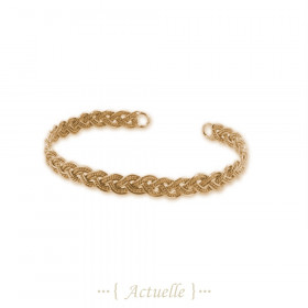 Pulsera trenza celta plata negra