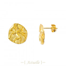 Earrings waved circles