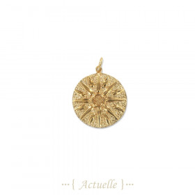 Pendant star engraved