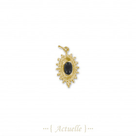 Pendentif ancien boules serti Onyx