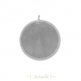 Colgante circulo bolas aplastadas 30mm MATE
