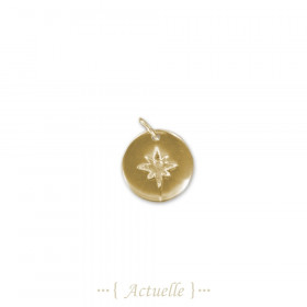 Pendentif étoile du nord gravée