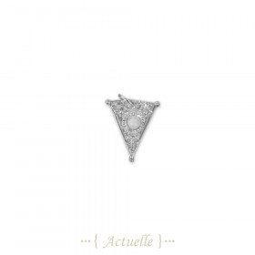 Pendentif indien triangle pierre de lune