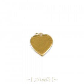 Thin heart medal 16mm