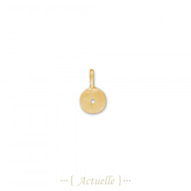 Mat holes round pendant 7mm
